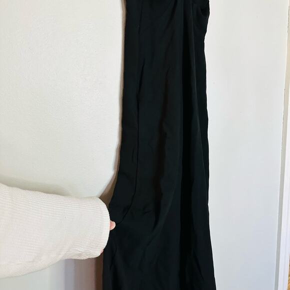Derek Lam Women's Black Plunge Sleeveless Matte Jersey V-Neck Gown Dress Size 0 - Picture 7 of 14